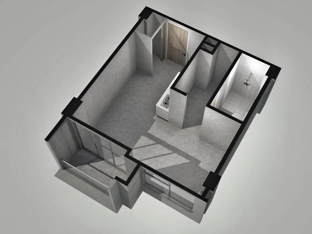 Interior apartaestudio 68 Living — acabados de alta gama Cali